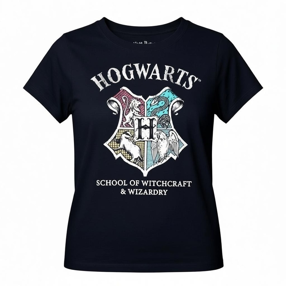 WARNER BROS. |  Multi Colored HARRY POTTER “HOGWARTS” Shirt Youth Small (16)
